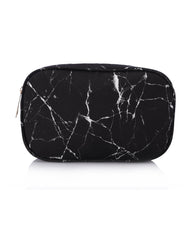 Black Marble Makeup Bag