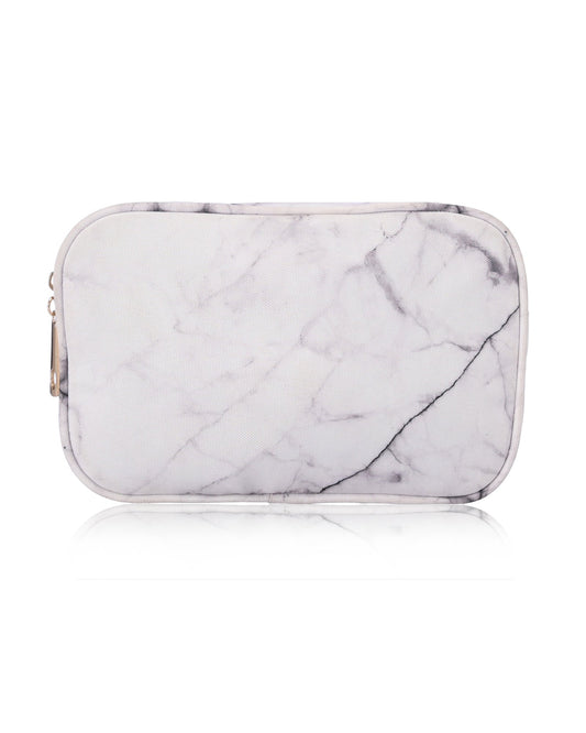 White Marble Makeup Bag