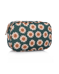 Green Daisy Makeup Bag