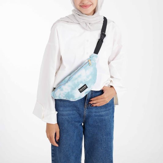 Blue Tiedye Waist Bag