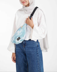 Blue Tiedye Waist Bag