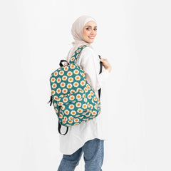 Green Daisy Flower Backpack