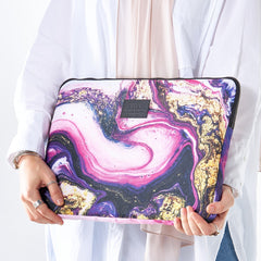 Pink Marble Laptop Sleeve