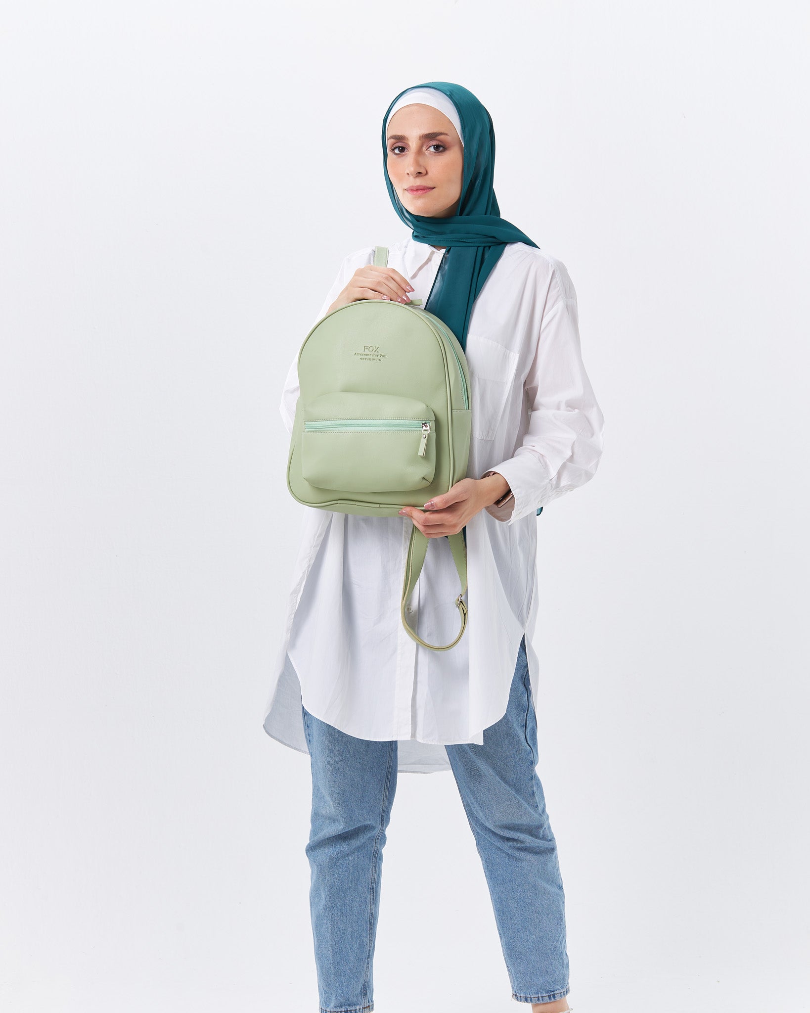 Mintgreen Leather MINIBACK