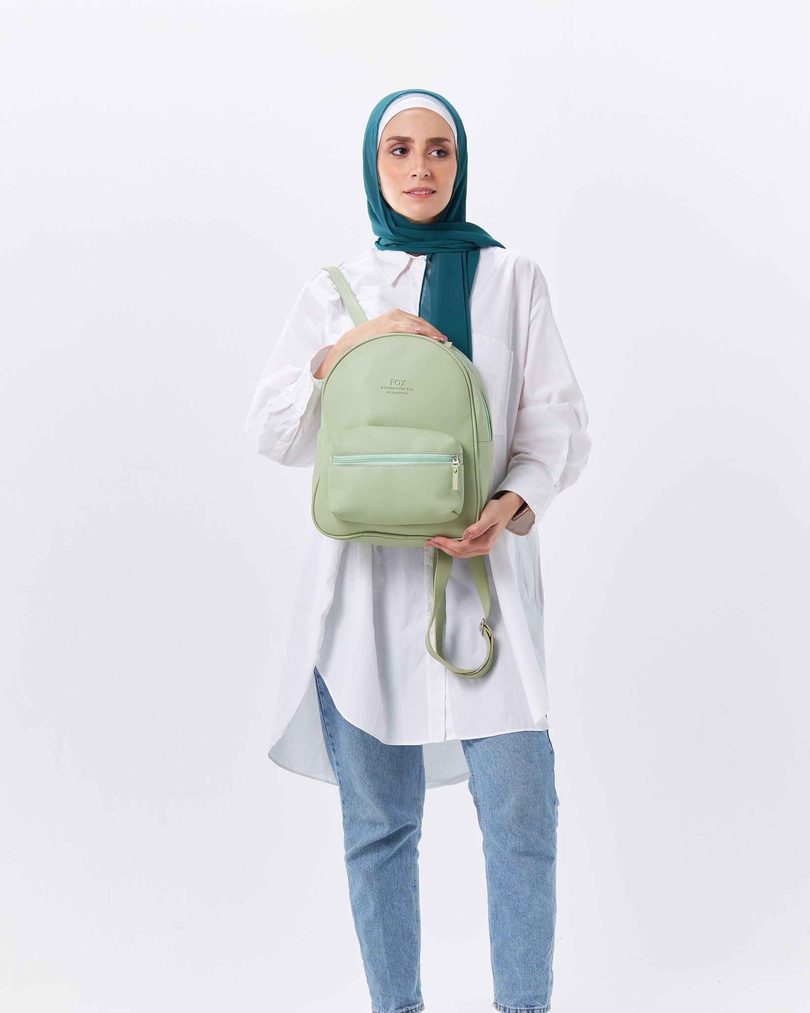 Mintgreen Leather MINIBACK
