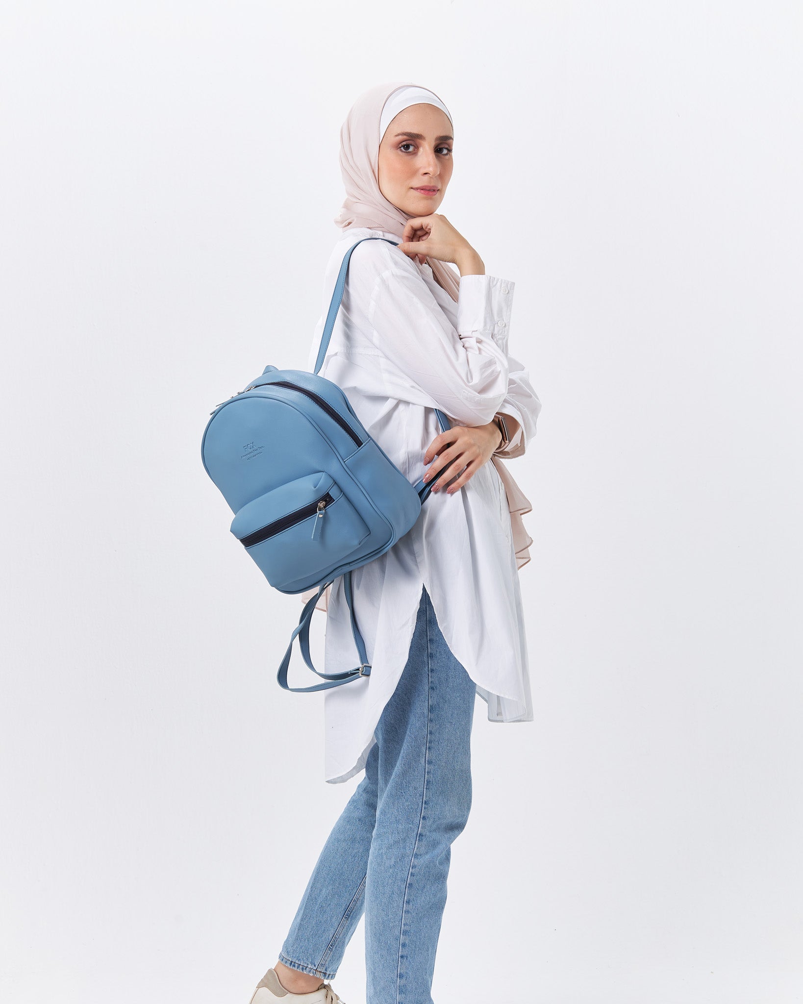 Blue Leather MINIBACK