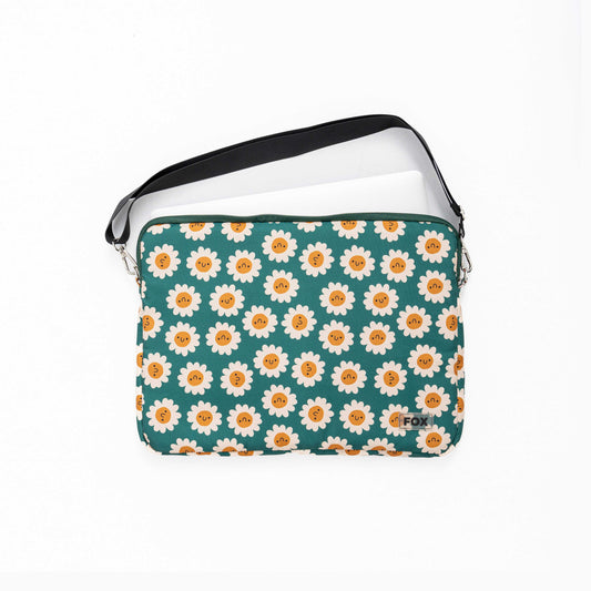 green daisy flower Laptop Sleeve