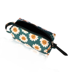 Green Daisy Pencil Case