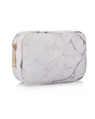 White Marble Makeup Bag