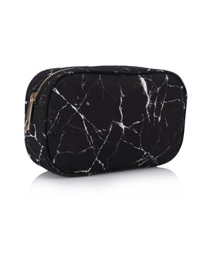 Black Marble Makeup Bag