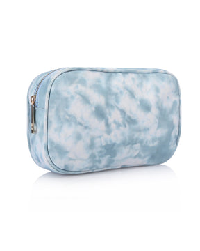 Blue Tiedye Makeup Bag