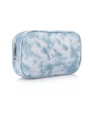 Blue Tiedye Makeup Bag