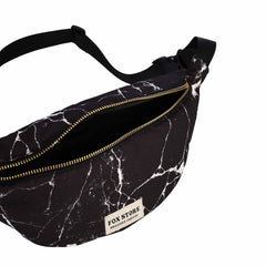 Black Marble Waist Bag