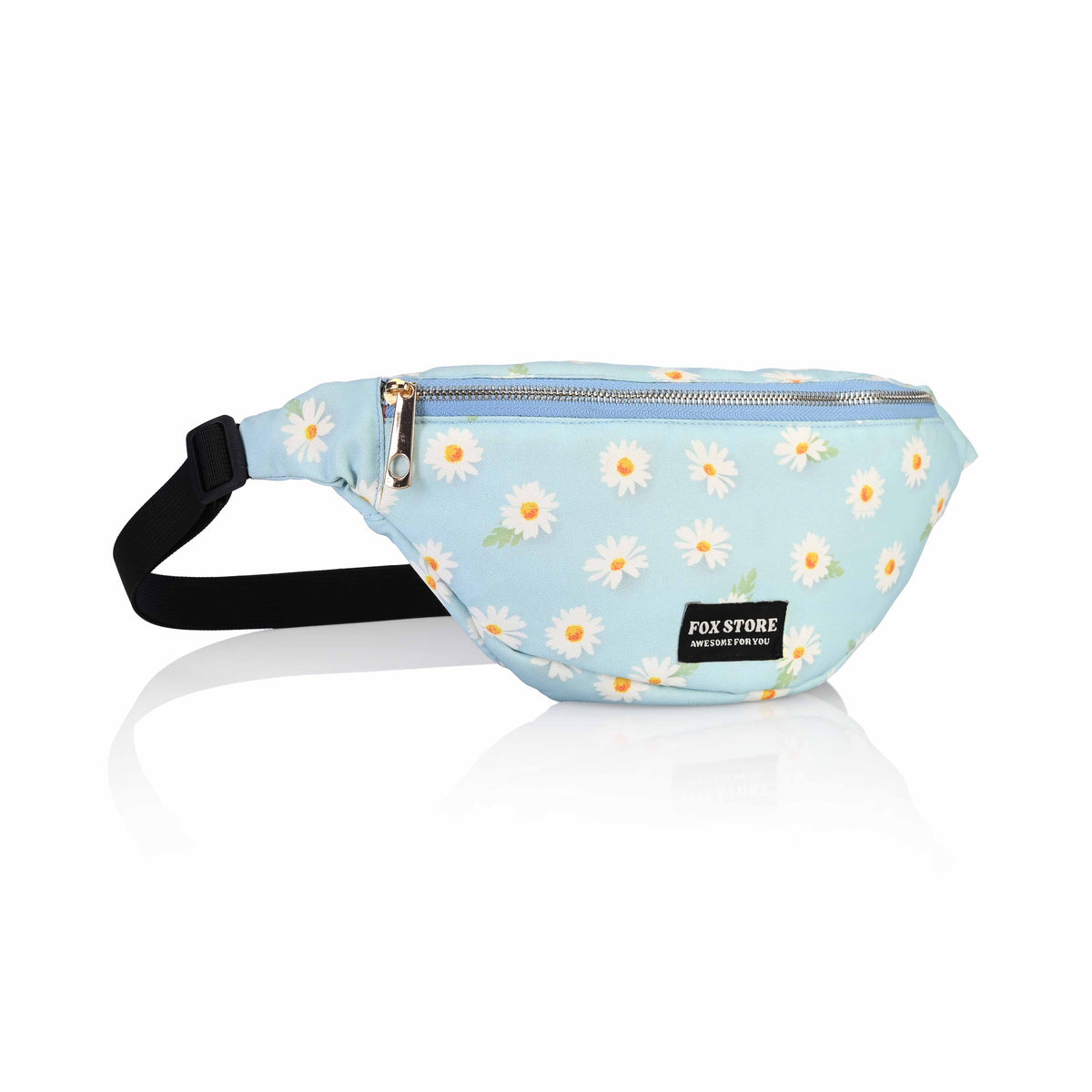 Baby Blue Dasiy Flower Waist Bag