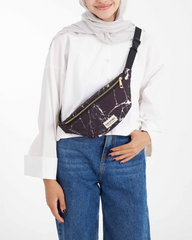 Black Marble Waist Bag
