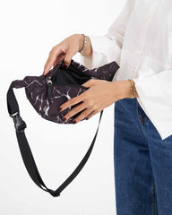Black Marble Waist Bag