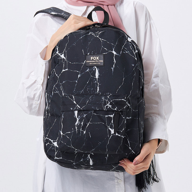 Black Marble Backpack