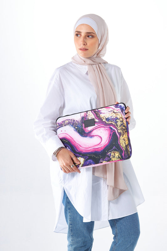 PinkMarble Laptop Case