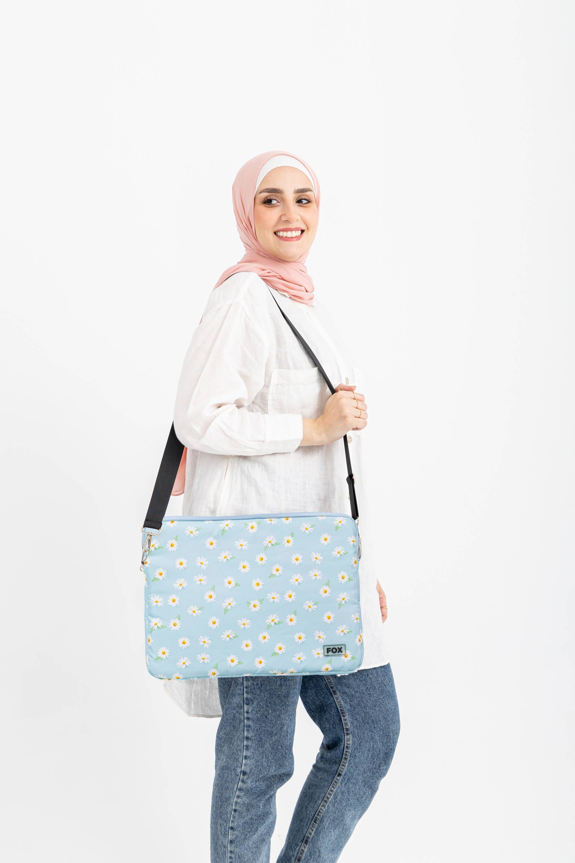 baby blue daisy flower Laptop Sleeve